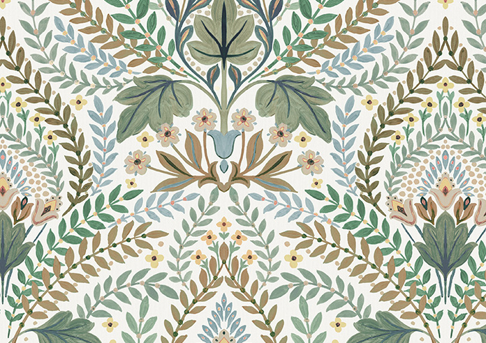 Script, Vintage Green - Roller Blind - Image 6